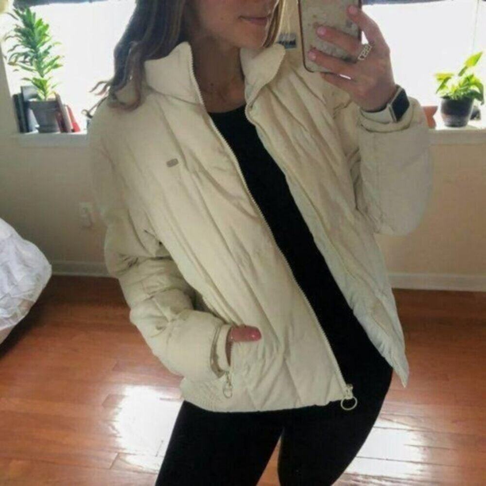 Lacoste Down Women's Cream Ski Jacket